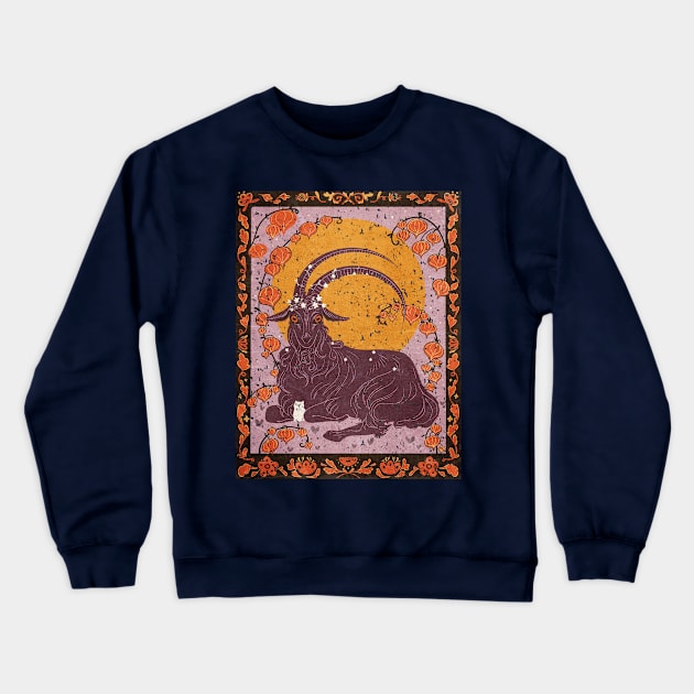 THE BLACK GOAT POSTER Crewneck Sweatshirt by watiasma422